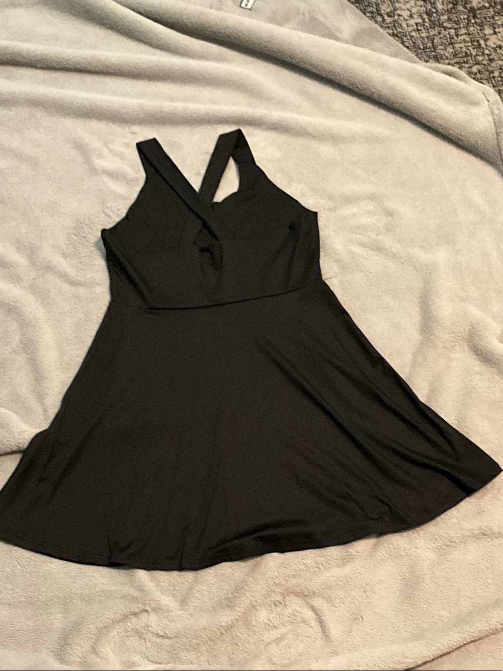 Women’s Black Cross-Back Athletic Dress